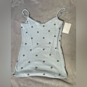 NEW Treasure & Bond Blue Floral Camisole